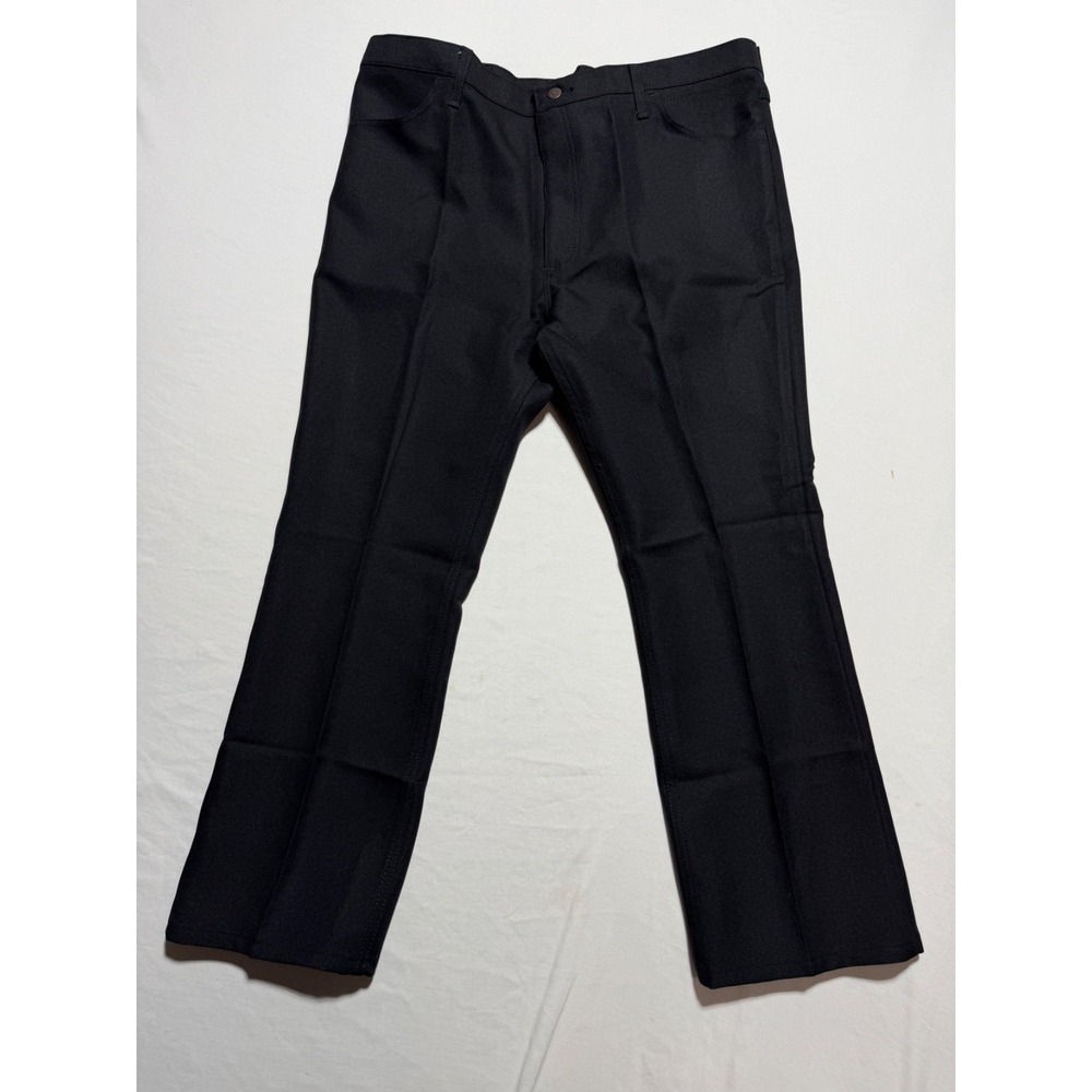Vintage Wrangler Wrancher Boot Jeans Mens 42x30 Black NWT Deadstock 90s Western